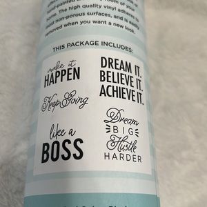 Vinyl adhesive lettering sheets